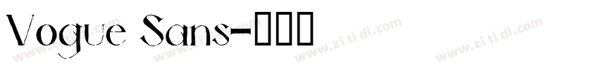 Vogue Sans字体转换
